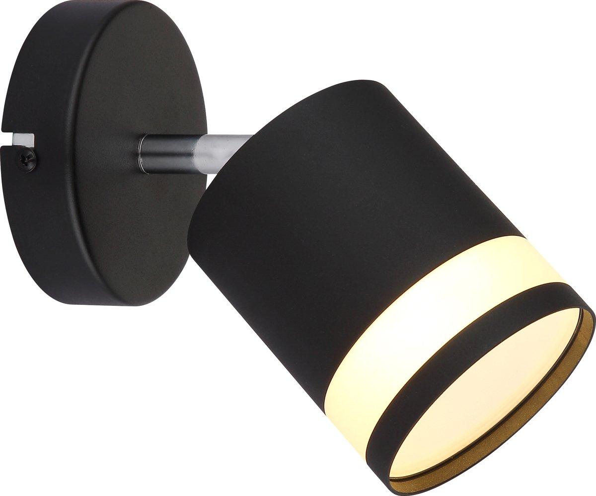 Wandleuchte 1xGX53-LED 7W 3000K Lucero Opal schwarz