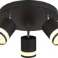 Deckenleuchte 3xGX53-LED 7W 3000K Lucero Opal schwarz