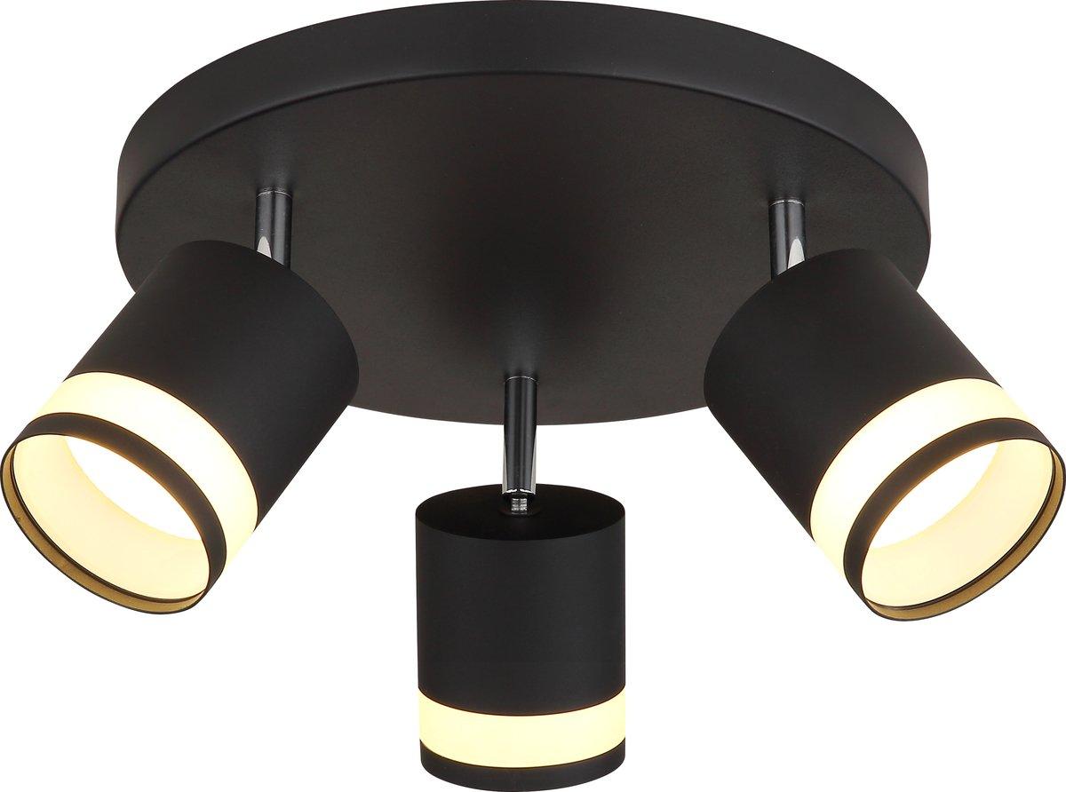 Deckenleuchte 3xGX53-LED 7W 3000K Lucero Opal schwarz