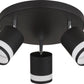 Deckenleuchte 3xGX53-LED 7W 3000K Lucero Opal schwarz