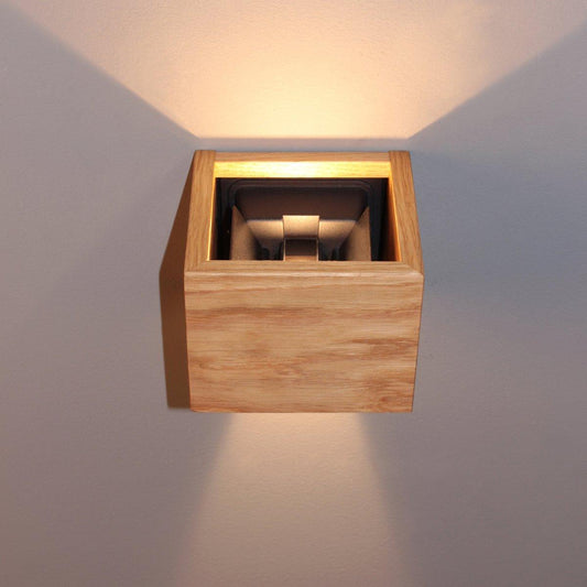 Wandleuchte 2x3W LED 2700K 620lm Shine-Wood Eiche