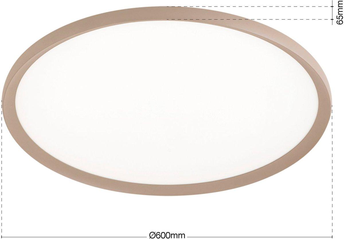Deckenleuchte LED 30W CCT D40cm Kant Khaki