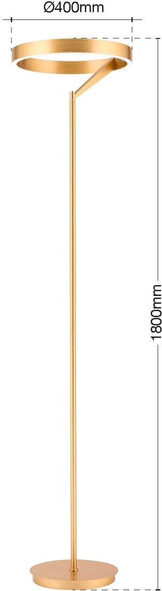 Stehleuchte LED 40W CCT H180cm Kolk Gold-matt