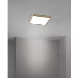 Deckenleuchte LED 24W CCT 24cm Disc Patina quadratisch