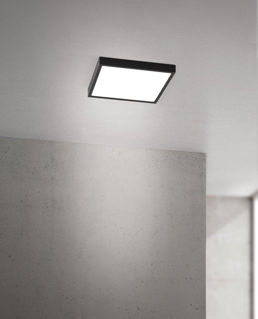 Deckenleuchte LED 24W CCT 24cm Disc schwarz quadratisch
