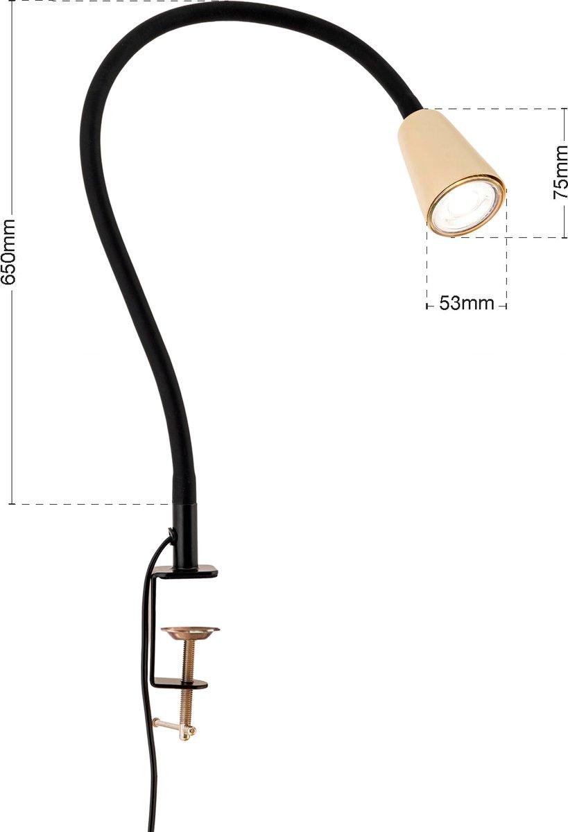 Klemmleuchte Tisch 1xGU10 10W Dotty khaki
