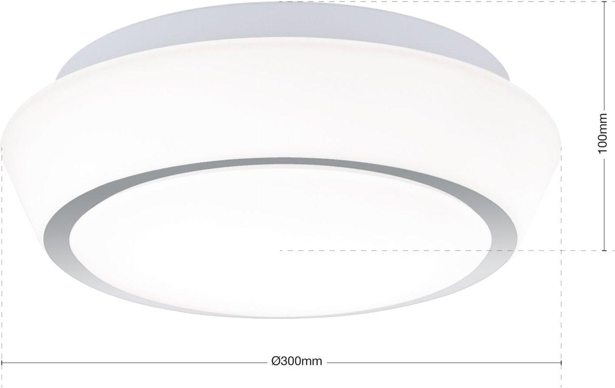 Decken/Wandleuchte DM30cm 2xE27 Tena Opal Chrom