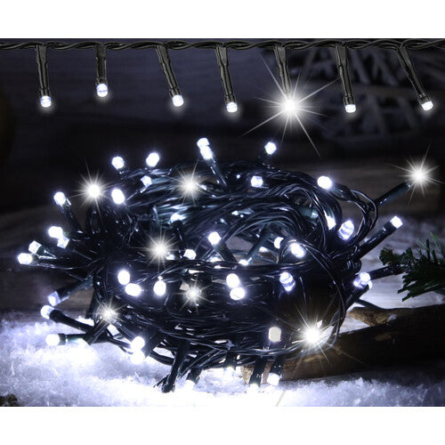 Kaltweiße LED- Lichterketten mit funkelnden kaltweiß