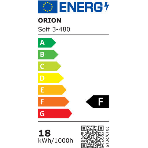 MARILYN Soff 3-480 schwarz LED 18W 1700 lm 3000K