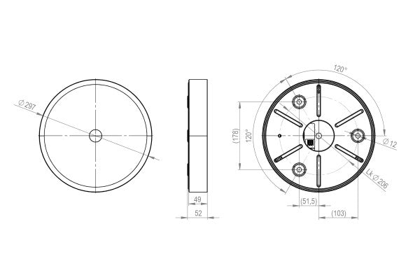 LED Ceiling Light RGBW Tree Weiß