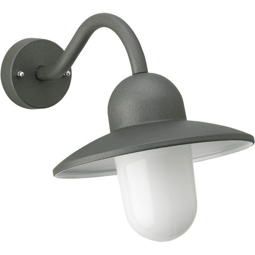 Wandleuchte Nr. 0649 anthrazit für 1 x Lampe E27