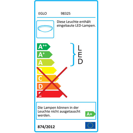 NIEVES Deckenleuchte LED Ø410 24W weiß/silber