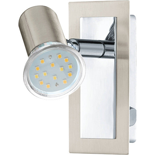 Strahler ROTTELO nickel-matt chrom 1xGU10 5W LED