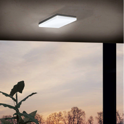 Decken/Wandleuchte LED anthrazit/weiß 8,2 W warmweiß SONELLA IP44