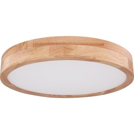 RAINER Deckenleuchte Holz dimmbar Fernbedienung LED 24W 1350lm CCT 3.000-6.000