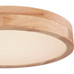 RAINER Deckenleuchte Holz dimmbar Fernbedienung LED 24W 1350lm CCT 3.000-6.000