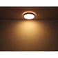 BRUNO Deckenleuchte schwarz Holz Acryl 3000-4500-6000K LED 12W CCT