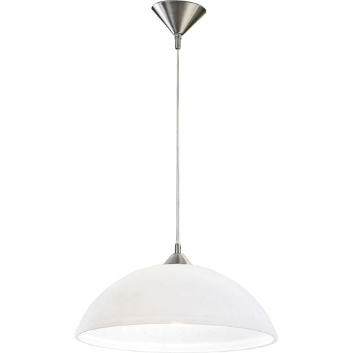 Hängeleuchte Susan Ø 40cm nickel-matt Glas opal 1xE27 60W