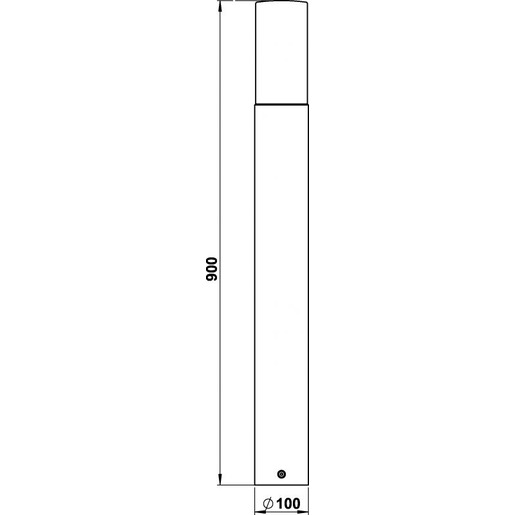 Pollerleuchte Nr. 3077 anthrazit für 1 x Lampe E27