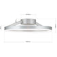 Deckenleuchte FLOAT Titan LED 32W 1950lm 3000K dimmbar