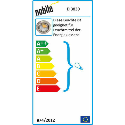 Einbaustrahler ohne Sprengring schwenkbar D 3830 ohne Fassung