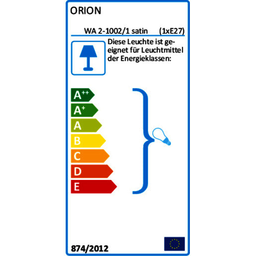 Wandleuchte Ada 1xE27 max.60W satin