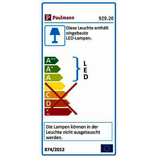 Wand Einbauleuchte Set 1x2,5W LED 2700K Weiß matt