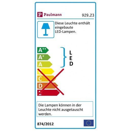 Wandeinbauleuchten-Set mit Sensor eckig 1x2,7W 2700K 50lm Weiß