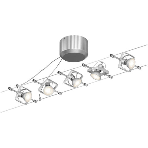 Wire System Set Mac II max. 5x10W GU5,3 Chrom matt