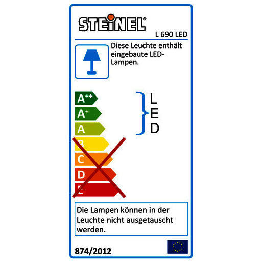 Sensor-Decken/Wandleuchte L 690 LED 9W 3000K 753lm alu/anthrazit